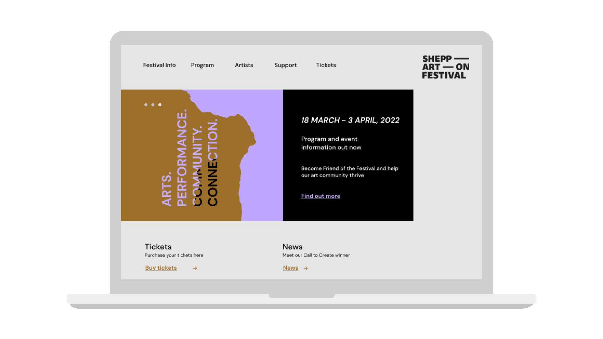 Shepparton Festival website home page
